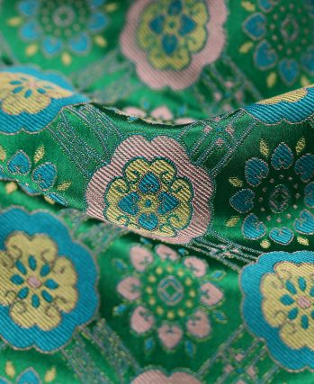 Green-Ground Badayun Shu Brocade Fabric
